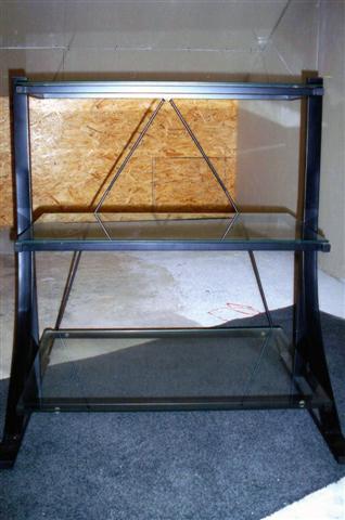 Etagère métal 3 tablettes verres sécurit - ALINEA - 02151/2 - 50 €